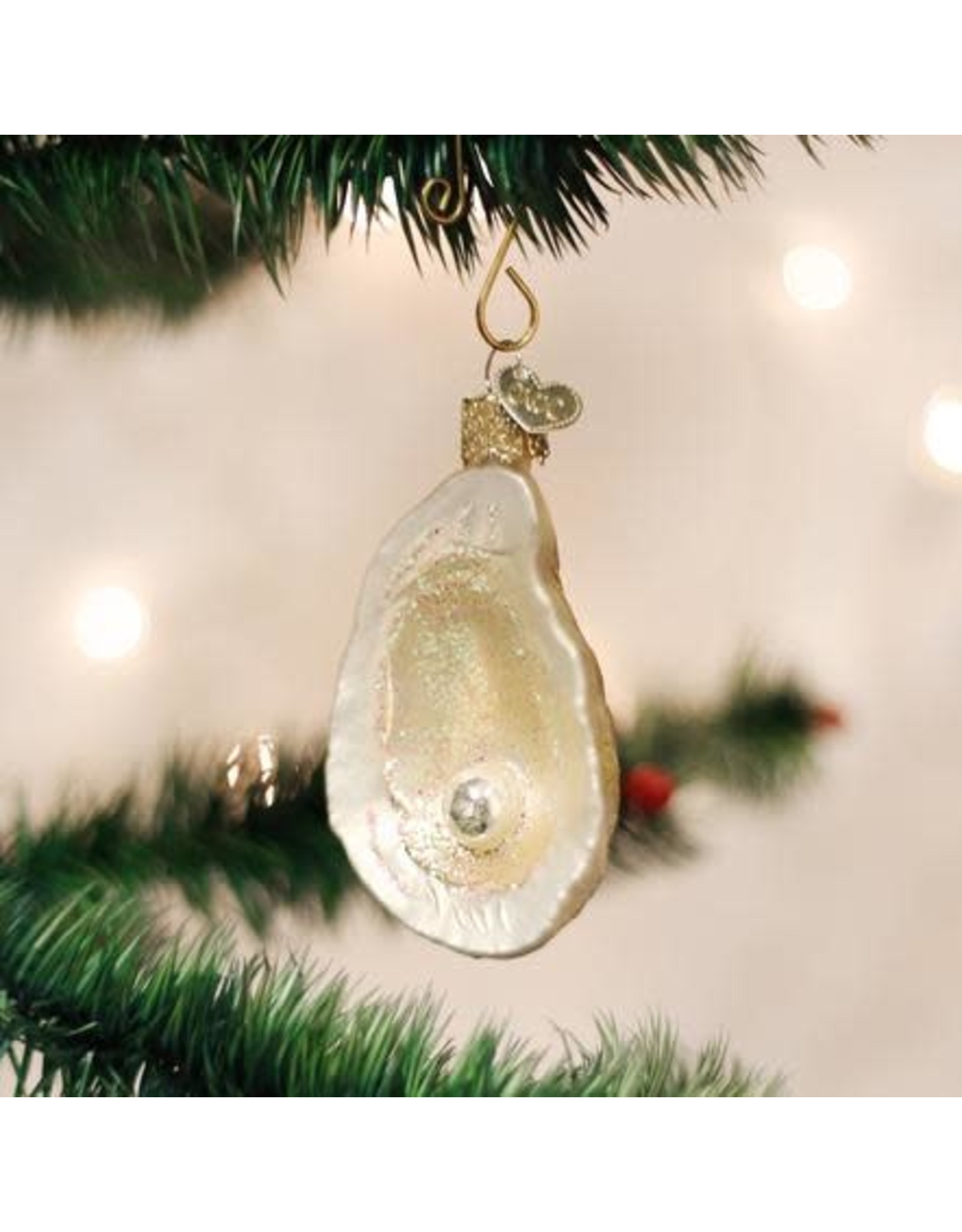 OLD WORLD CHRISTMAS 12454   OYSTER WITH PEARL