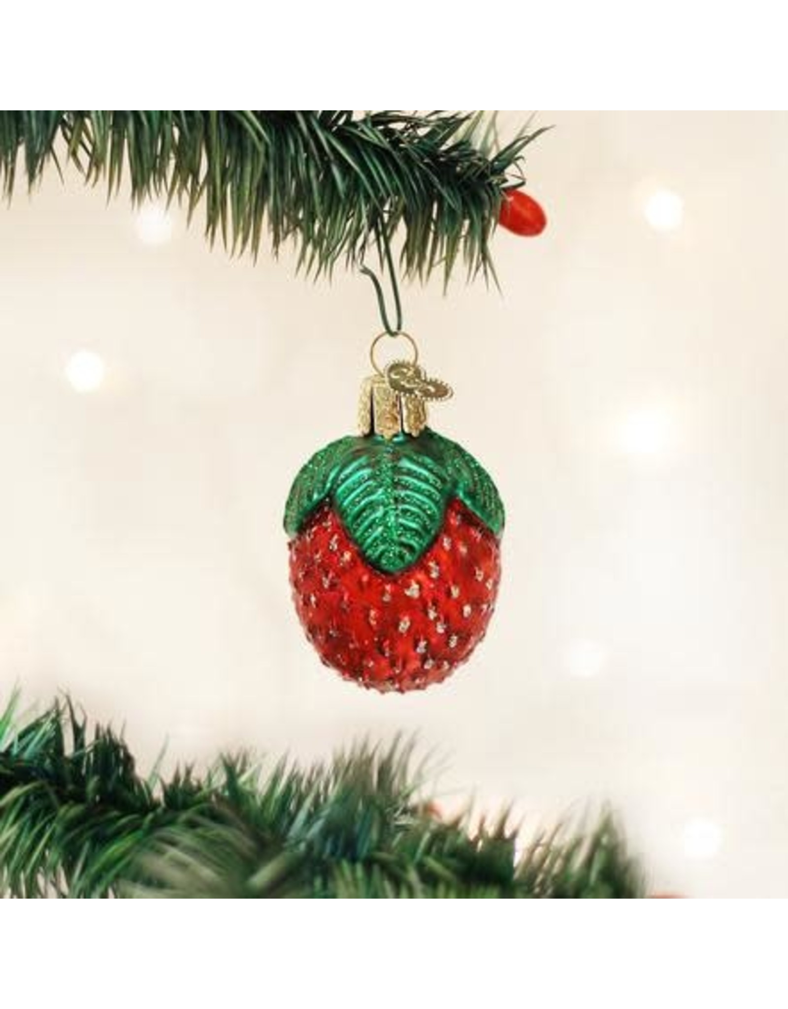 OLD WORLD CHRISTMAS 28021   SPARKLING STRAWBERRY