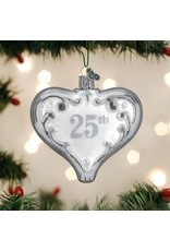OLD WORLD CHRISTMAS 25TH ANNIVERSARY HEART