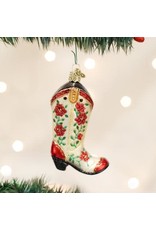 OLD WORLD CHRISTMAS CHRISTMAS COWGIRL BOOT