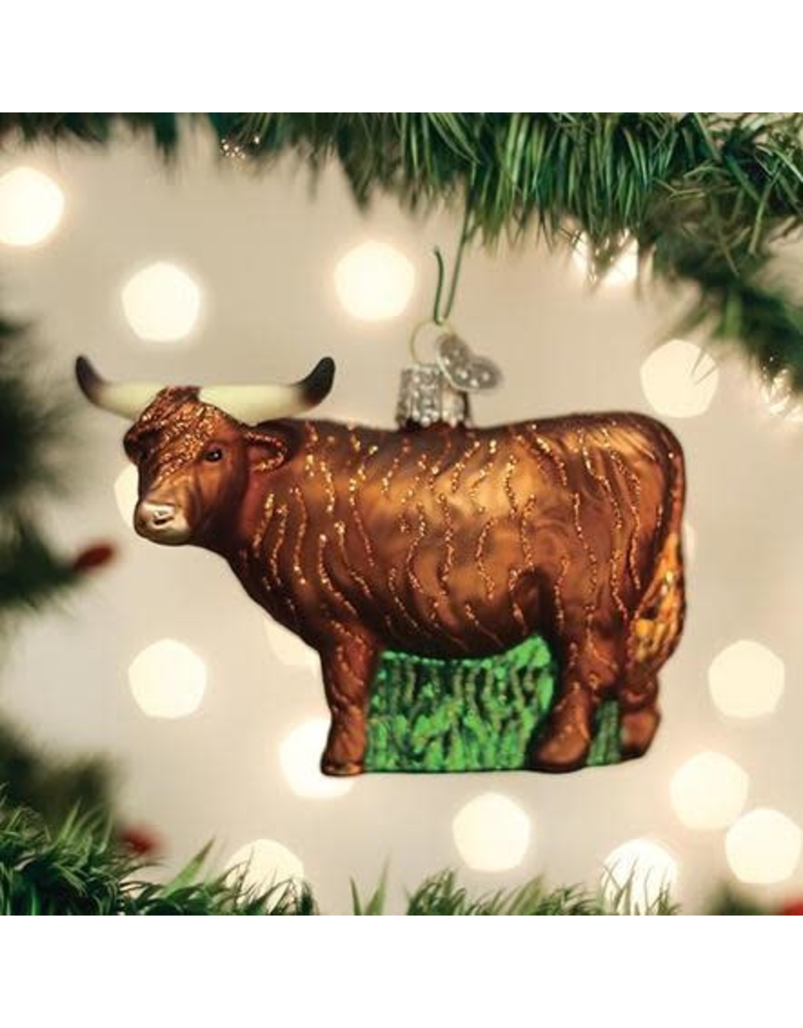 OLD WORLD CHRISTMAS HIGHLAND COW
