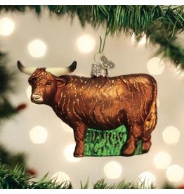 OLD WORLD CHRISTMAS HIGHLAND COW