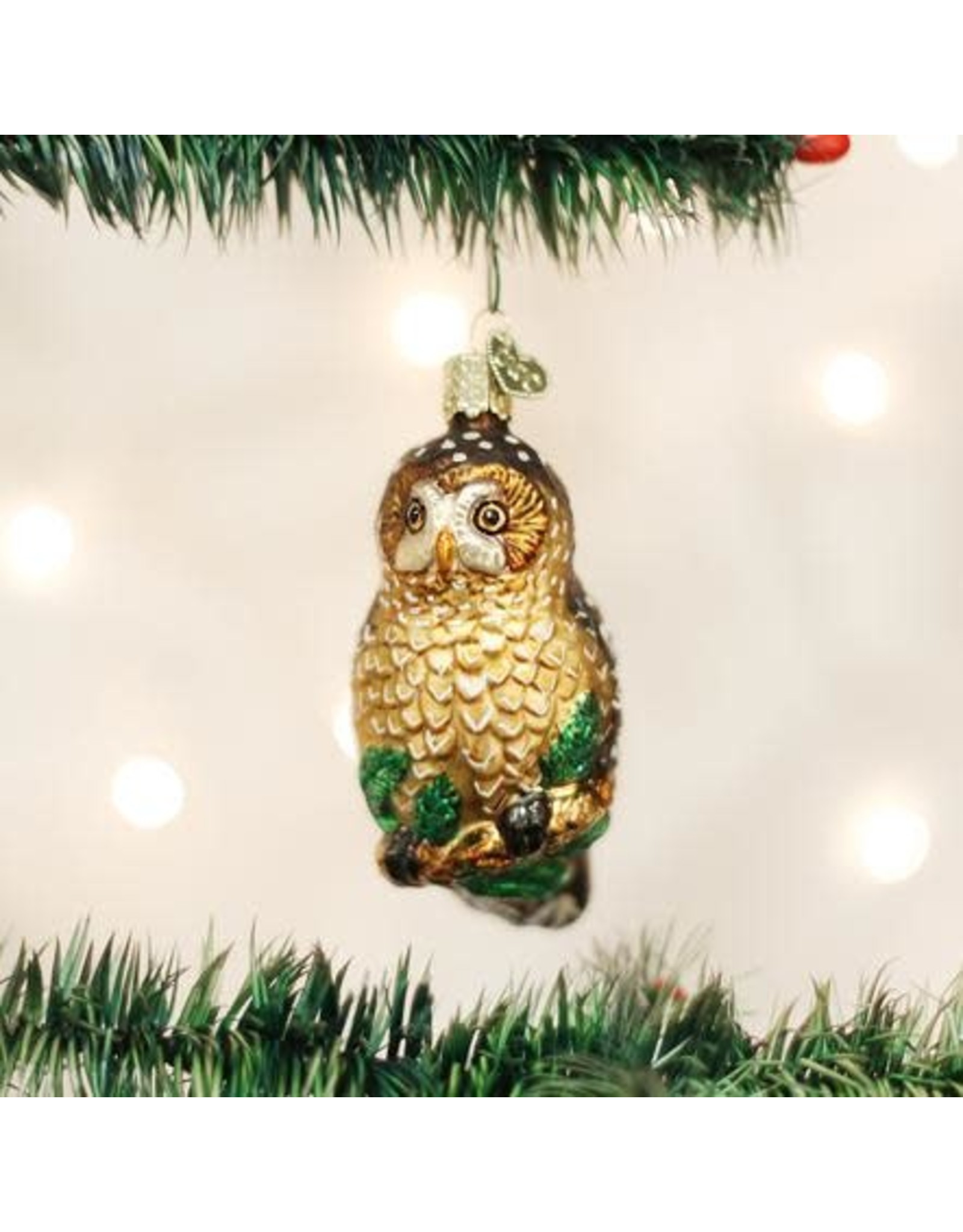 OLD WORLD CHRISTMAS 16052   SPOTTED OWL