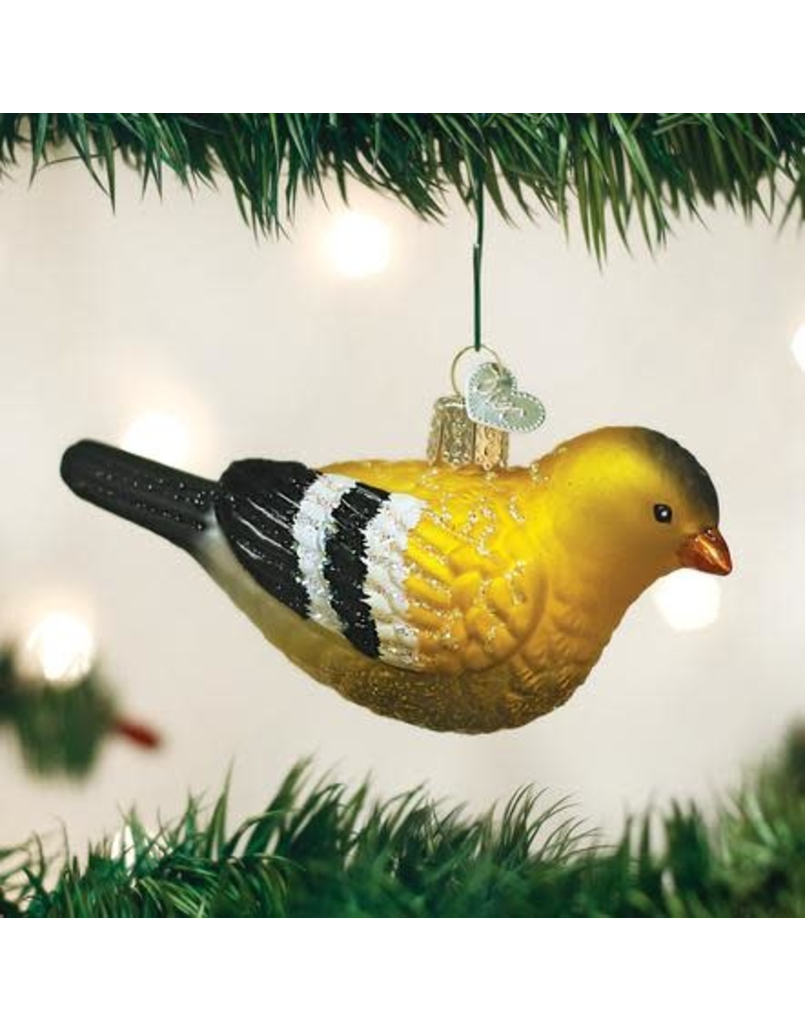 OLD WORLD CHRISTMAS AMERICAN GOLDFINCH