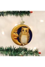 OLD WORLD CHRISTMAS OWL IN MOON