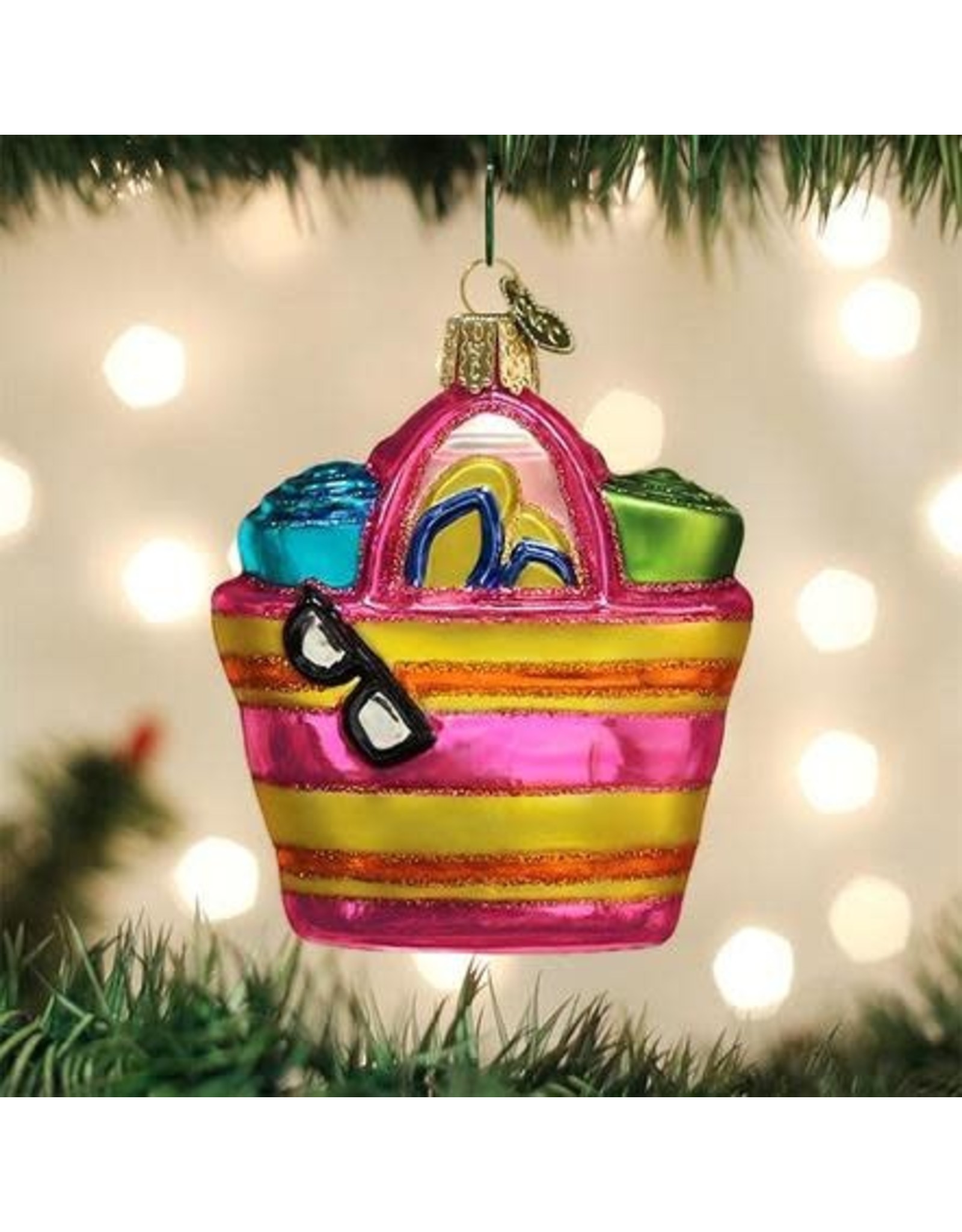 OLD WORLD CHRISTMAS 32415   BEACH BAG