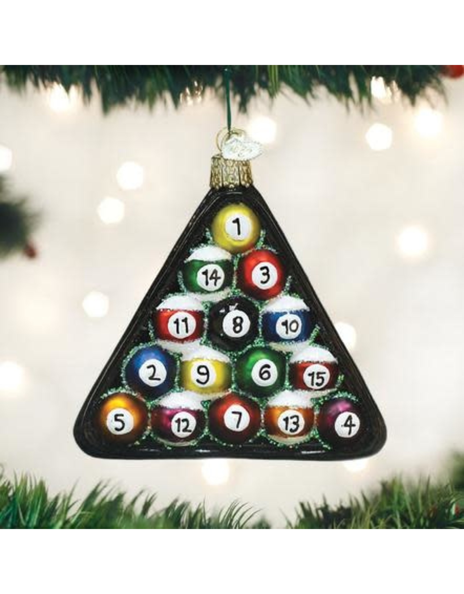 OLD WORLD CHRISTMAS 44069   BILLIARD BALLS