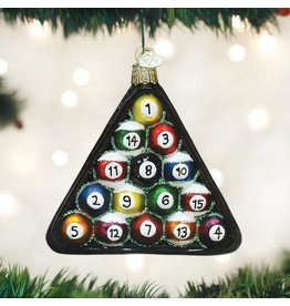 OLD WORLD CHRISTMAS 44069   BILLIARD BALLS