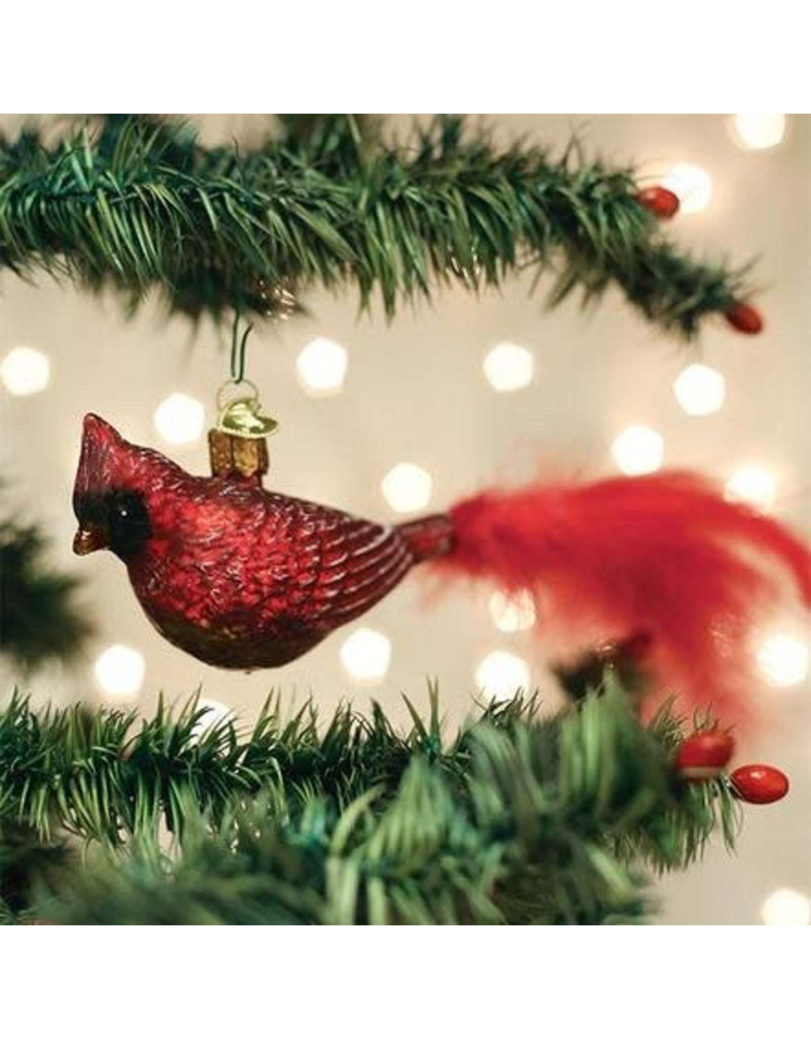 OLD WORLD CHRISTMAS 51016   VINTAGE CARDINAL