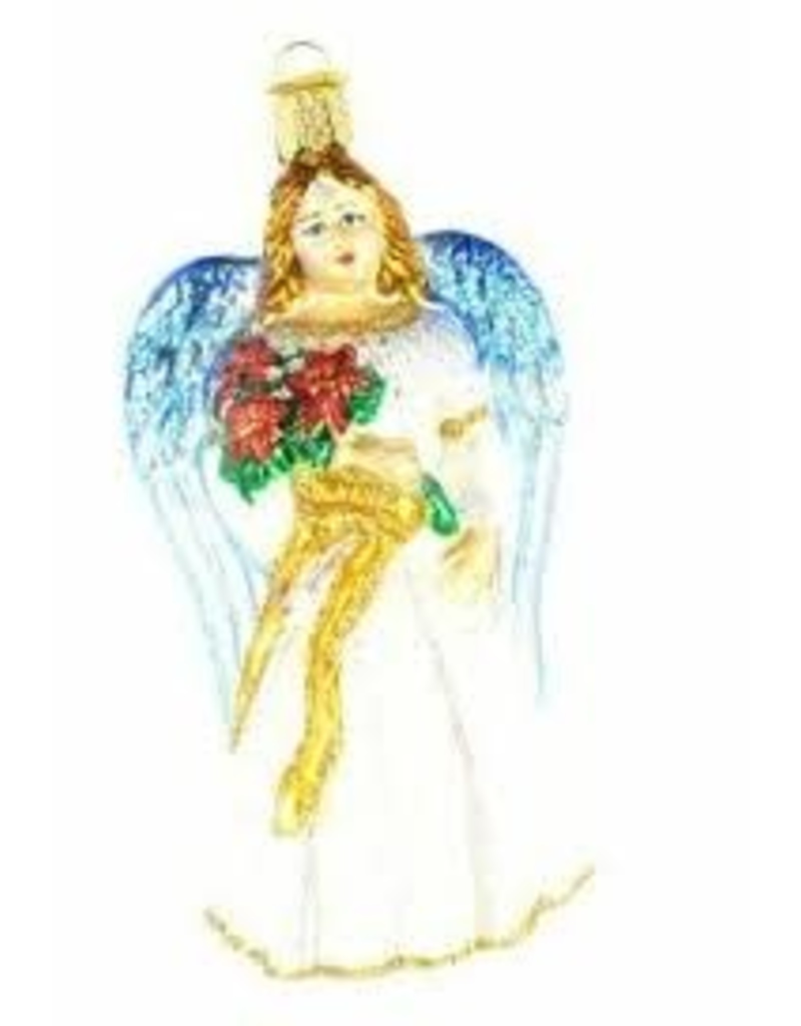 OLD WORLD CHRISTMAS FLORAL ANGEL