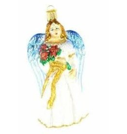 OLD WORLD CHRISTMAS FLORAL ANGEL