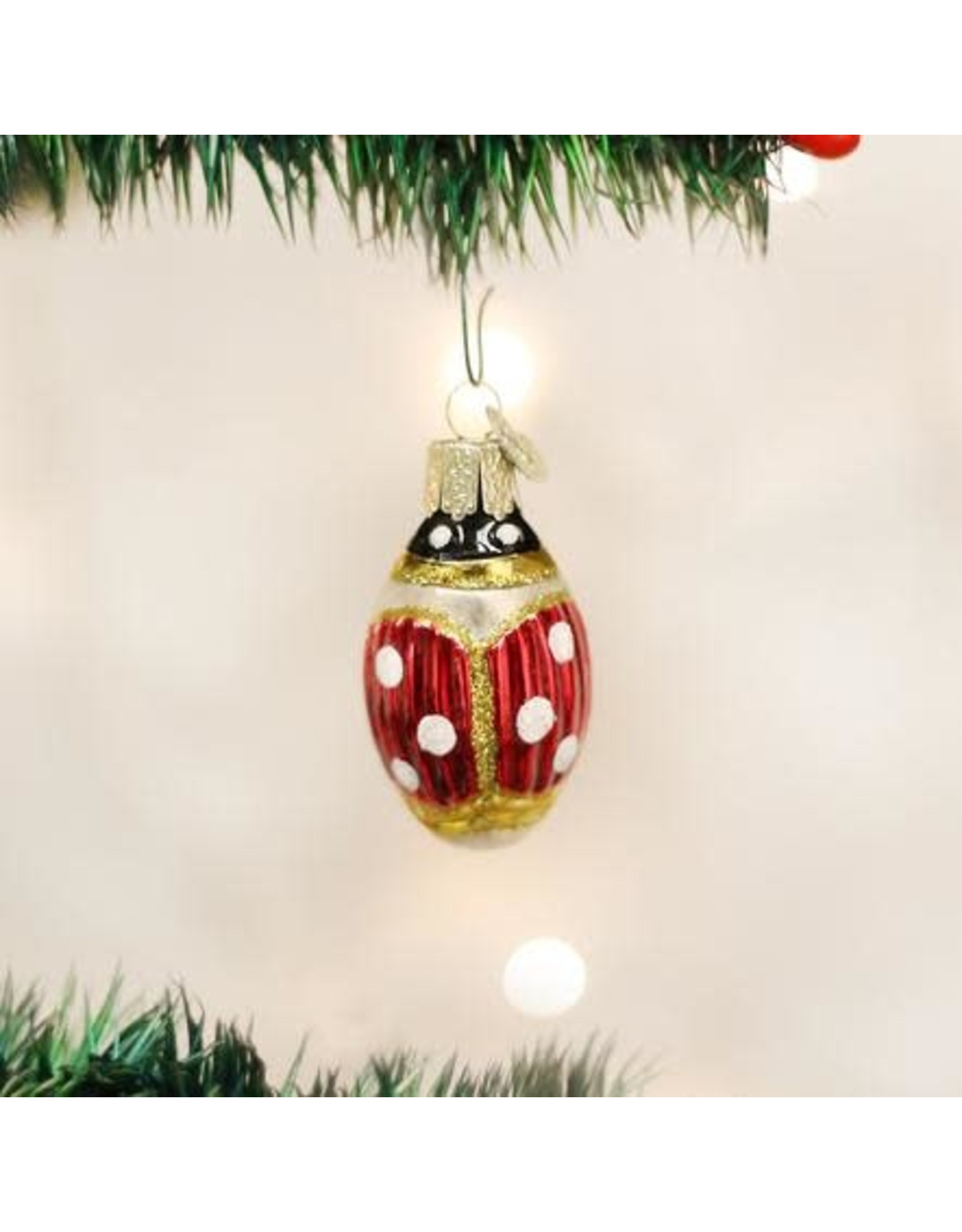 OLD WORLD CHRISTMAS LUCKY LADYBUG