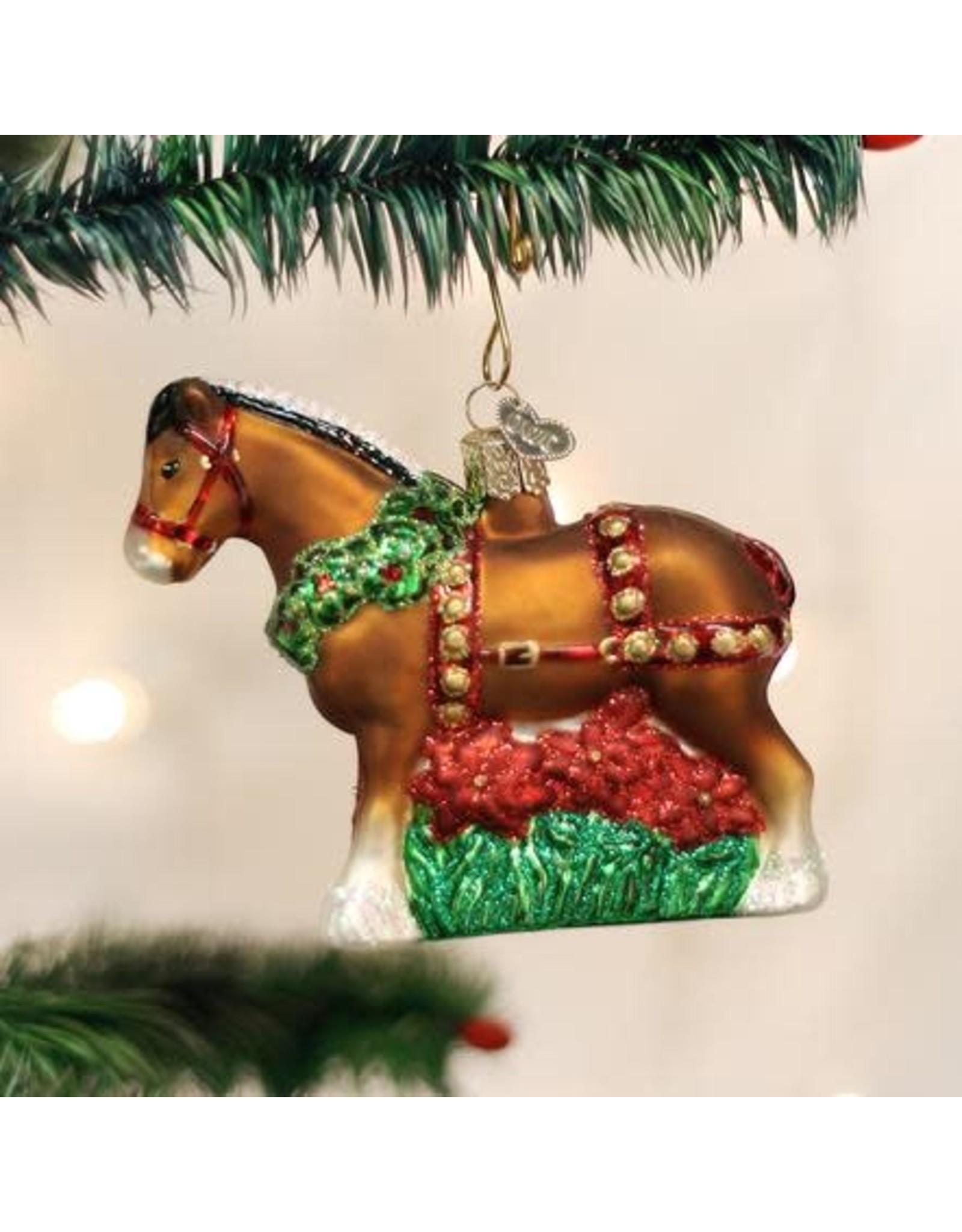 OLD WORLD CHRISTMAS HOLIDAY CLYDESDALE