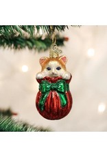 OLD WORLD CHRISTMAS LETTING THE CAT OUT OF THE BAG