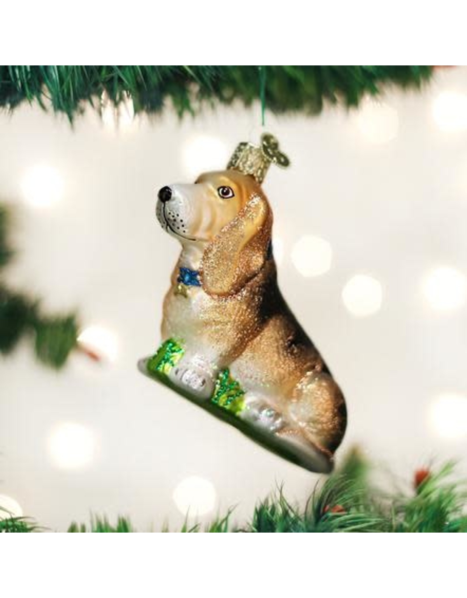 OLD WORLD CHRISTMAS BASSET HOUND