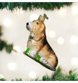 OLD WORLD CHRISTMAS BASSET HOUND