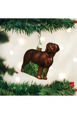OLD WORLD CHRISTMAS 12508   STANDING CHOCOLATE LAB