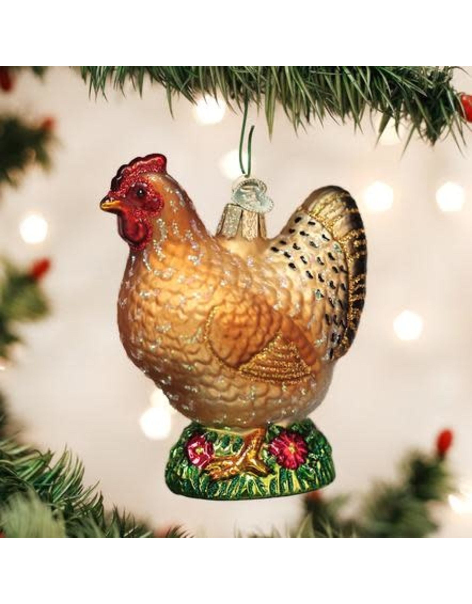 OLD WORLD CHRISTMAS 16115   SPRING CHICKEN