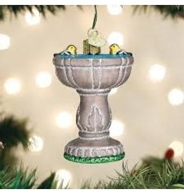 OLD WORLD CHRISTMAS 16131   BIRDBATH