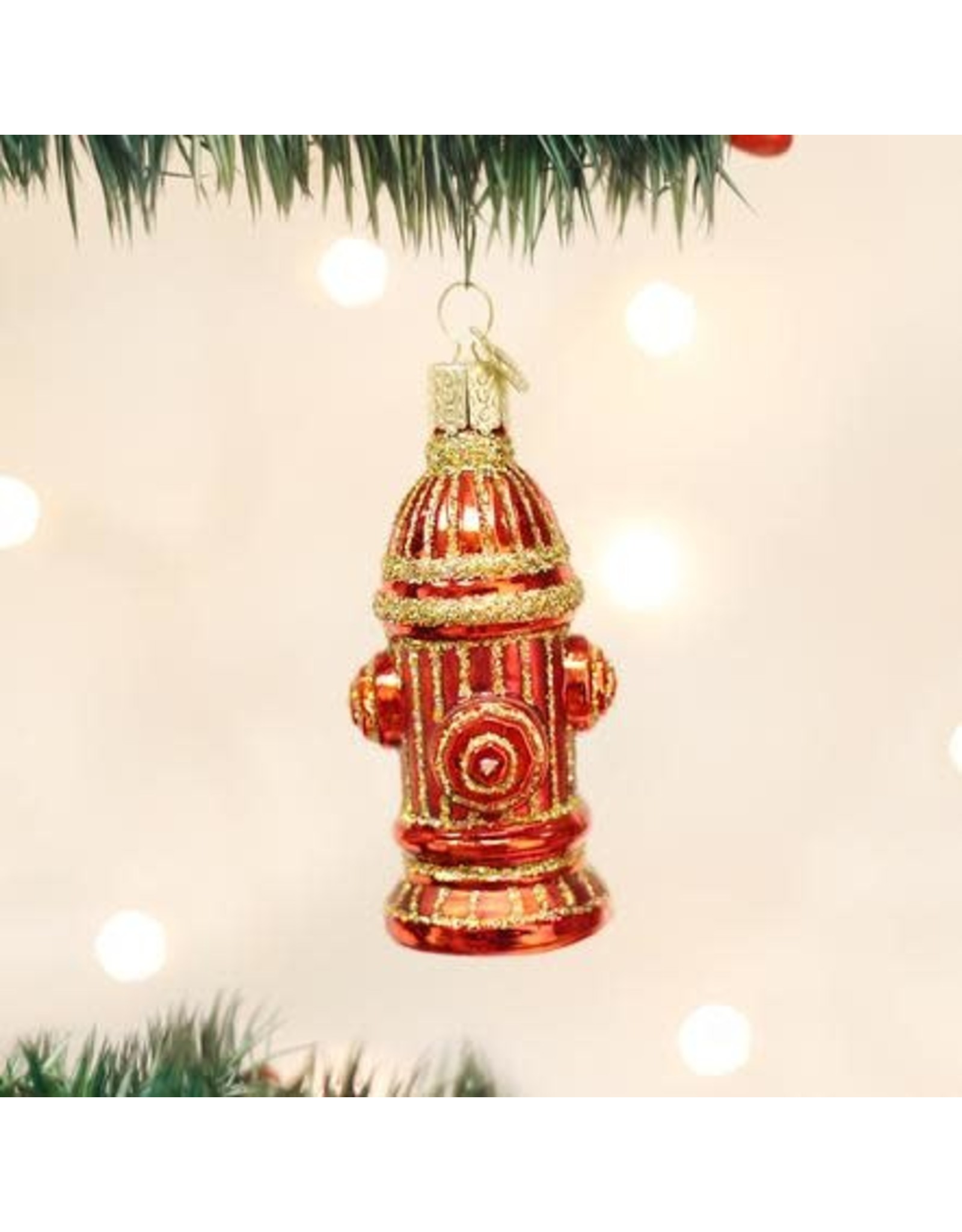 OLD WORLD CHRISTMAS 36038   FIRE HYDRANT