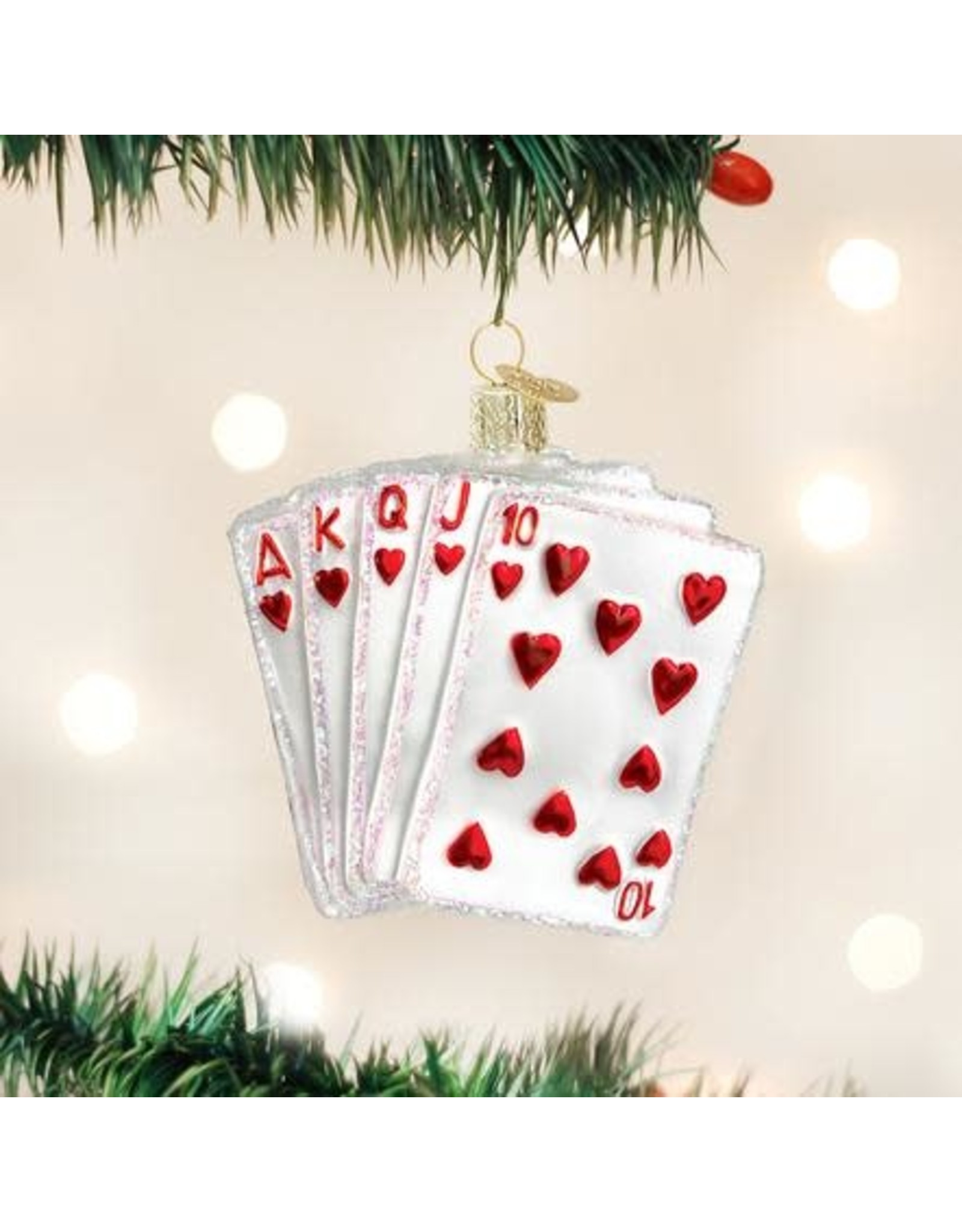 OLD WORLD CHRISTMAS 44035   ROYAL FLUSH
