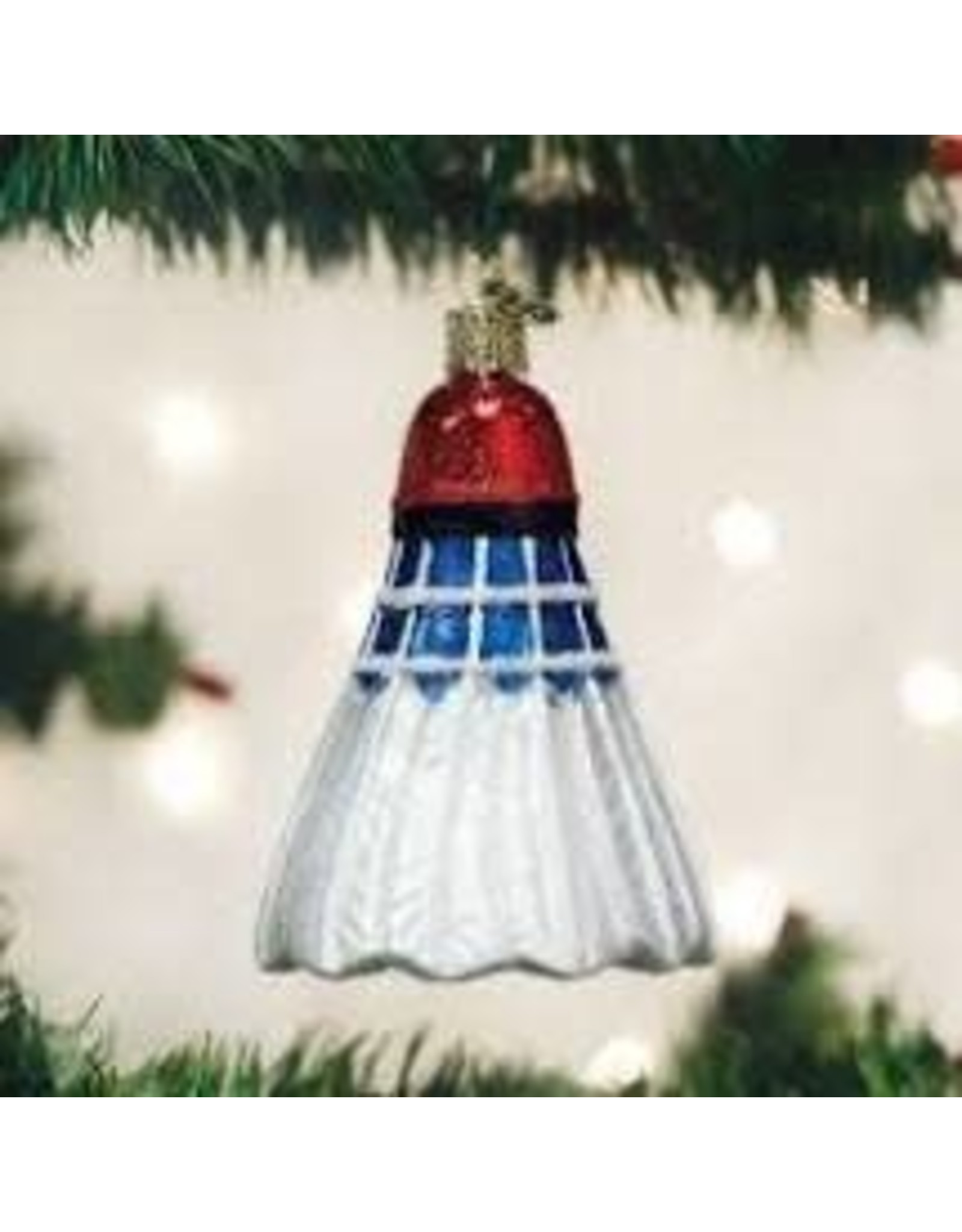 OLD WORLD CHRISTMAS BADMINTON BIRDIE