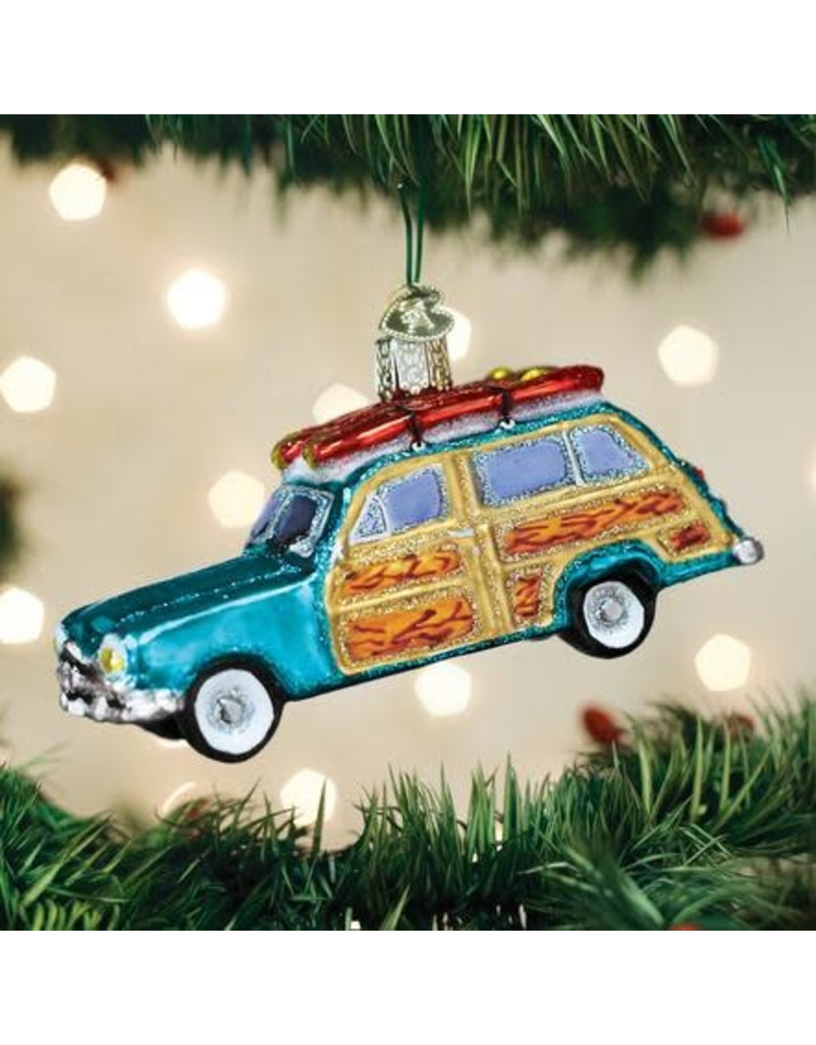 OLD WORLD CHRISTMAS 46071   SURF'S UP WAGON
