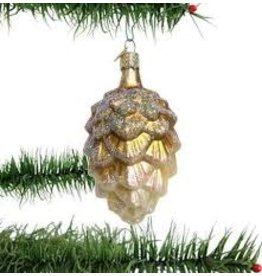 OLD WORLD CHRISTMAS LARGE GOLD CONE