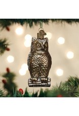 OLD WORLD CHRISTMAS 51003   VINTAGE WISE OLD OWL