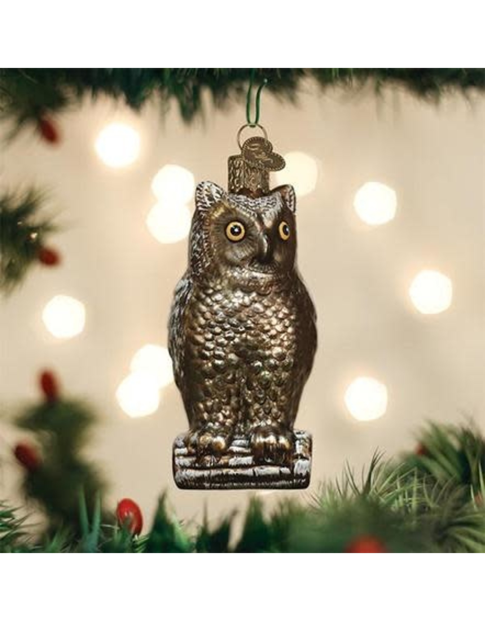 OLD WORLD CHRISTMAS 51003   VINTAGE WISE OLD OWL