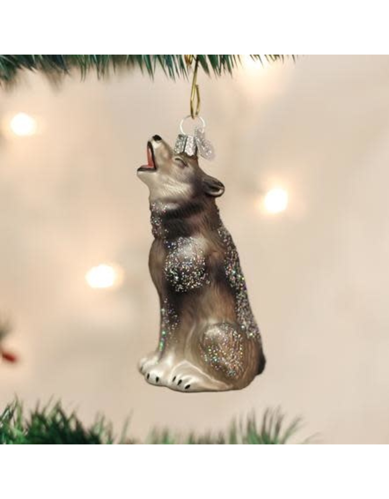 OLD WORLD CHRISTMAS 12163   HOWLING WOLF