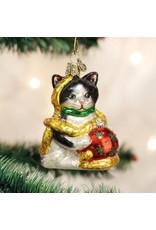 OLD WORLD CHRISTMAS 12223   HOLIDAY KITTEN