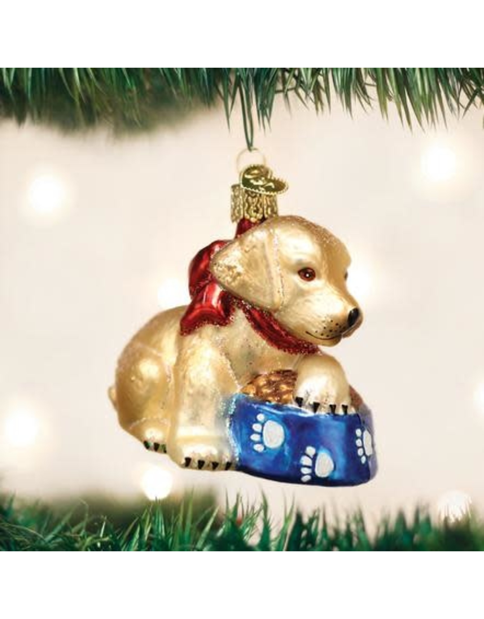 OLD WORLD CHRISTMAS 12458   LABRADOR PUP