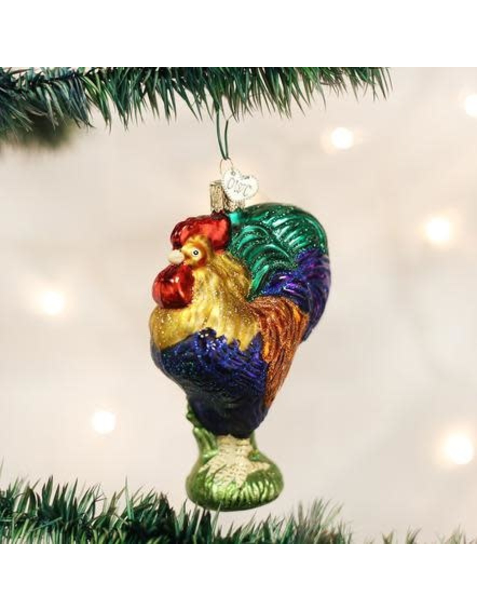 OLD WORLD CHRISTMAS HEIRLOOM ROOSTER