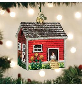 OLD WORLD CHRISTMAS 16128   CHICKEN COOP