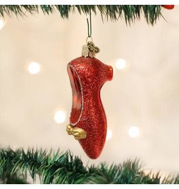 OLD WORLD CHRISTMAS 32015   RED SLIPPER