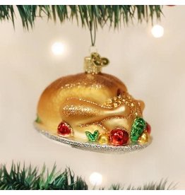 OLD WORLD CHRISTMAS 32201   TURKEY PLATTER