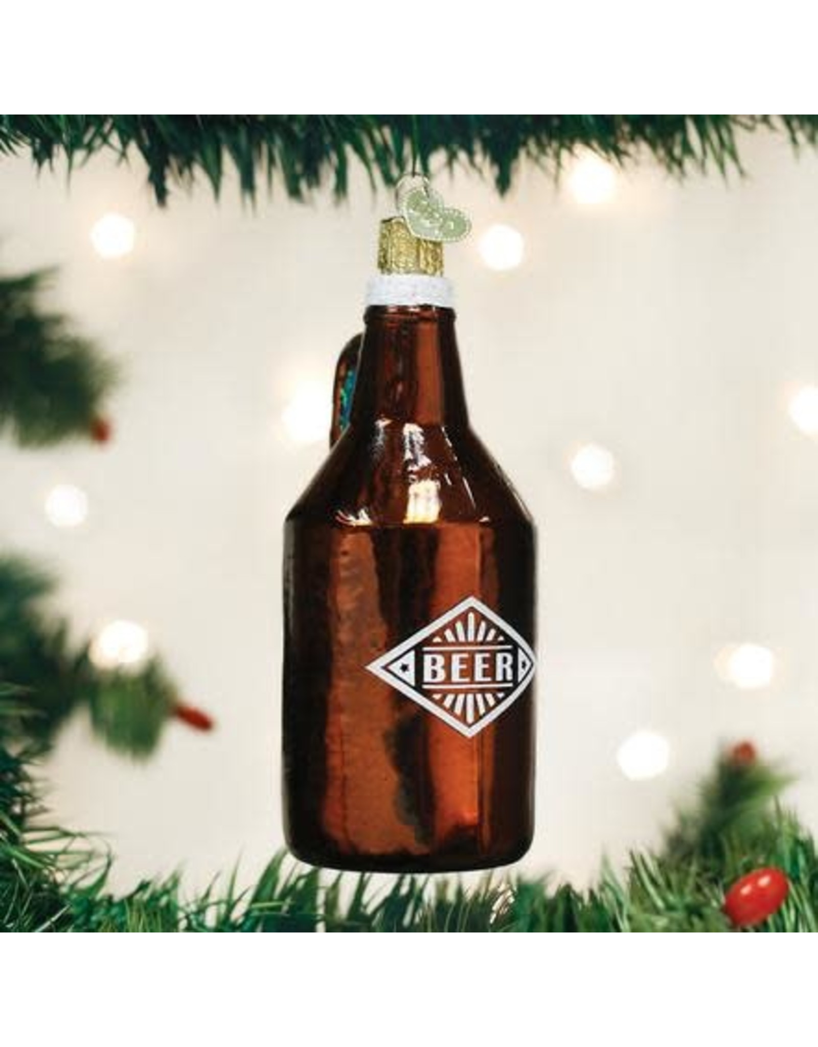 OLD WORLD CHRISTMAS 32275   BEER GROWLER