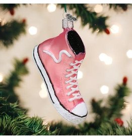 OLD WORLD CHRISTMAS 32315   PINK HIGH-TOP SNEAKER