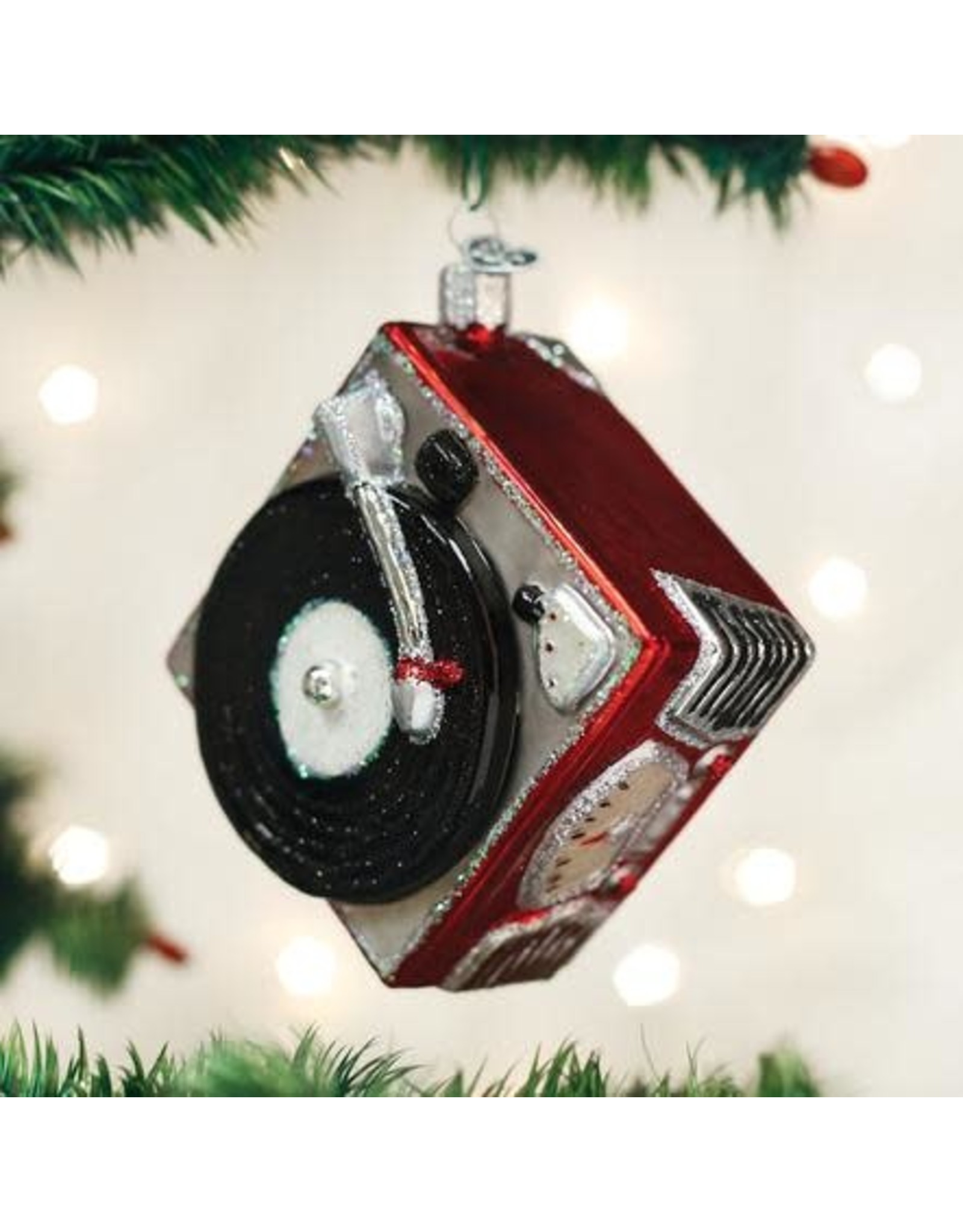 OLD WORLD CHRISTMAS 38043   RECORD PLAYER