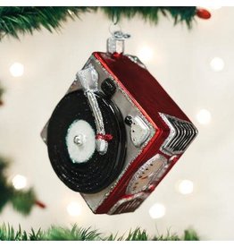 OLD WORLD CHRISTMAS 38043   RECORD PLAYER