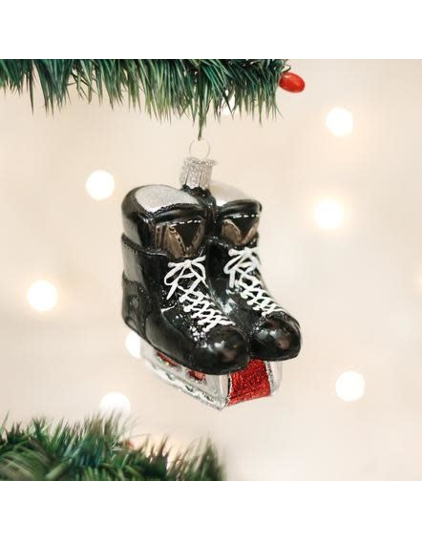OLD WORLD CHRISTMAS 44046   HOCKEY SKATES