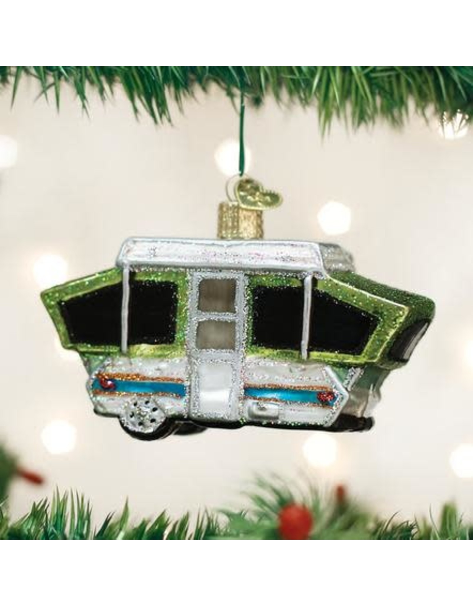 OLD WORLD CHRISTMAS 46068   TENT CAMPER