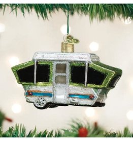 OLD WORLD CHRISTMAS 46068   TENT CAMPER