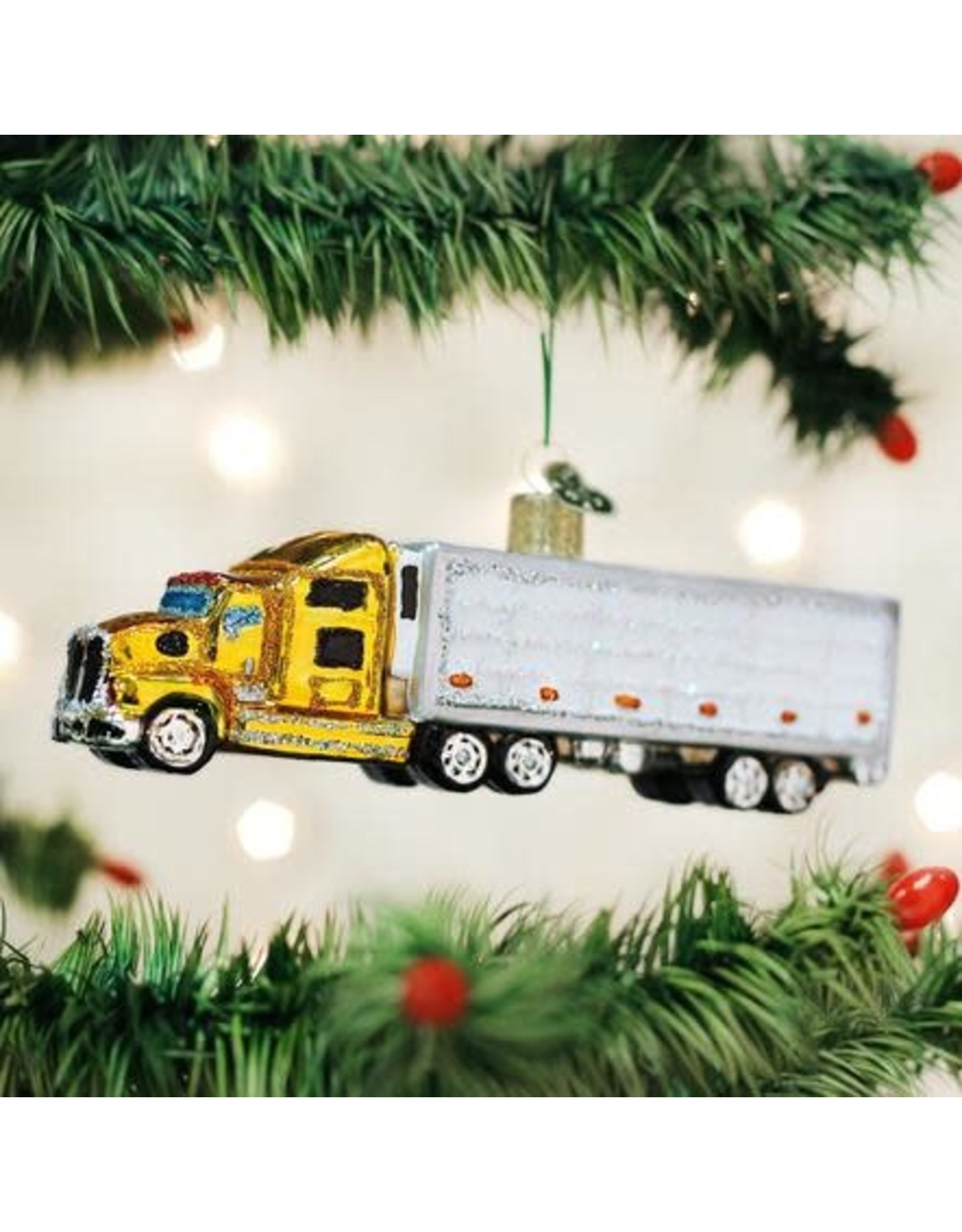 OLD WORLD CHRISTMAS 46070   SEMI TRUCK