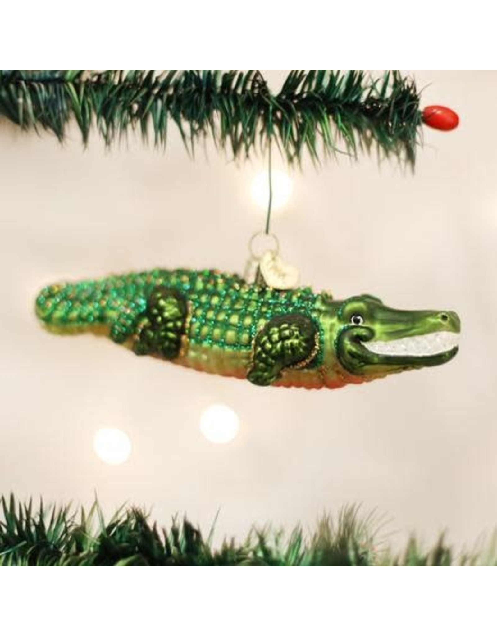 OLD WORLD CHRISTMAS 12126   ALLIGATOR