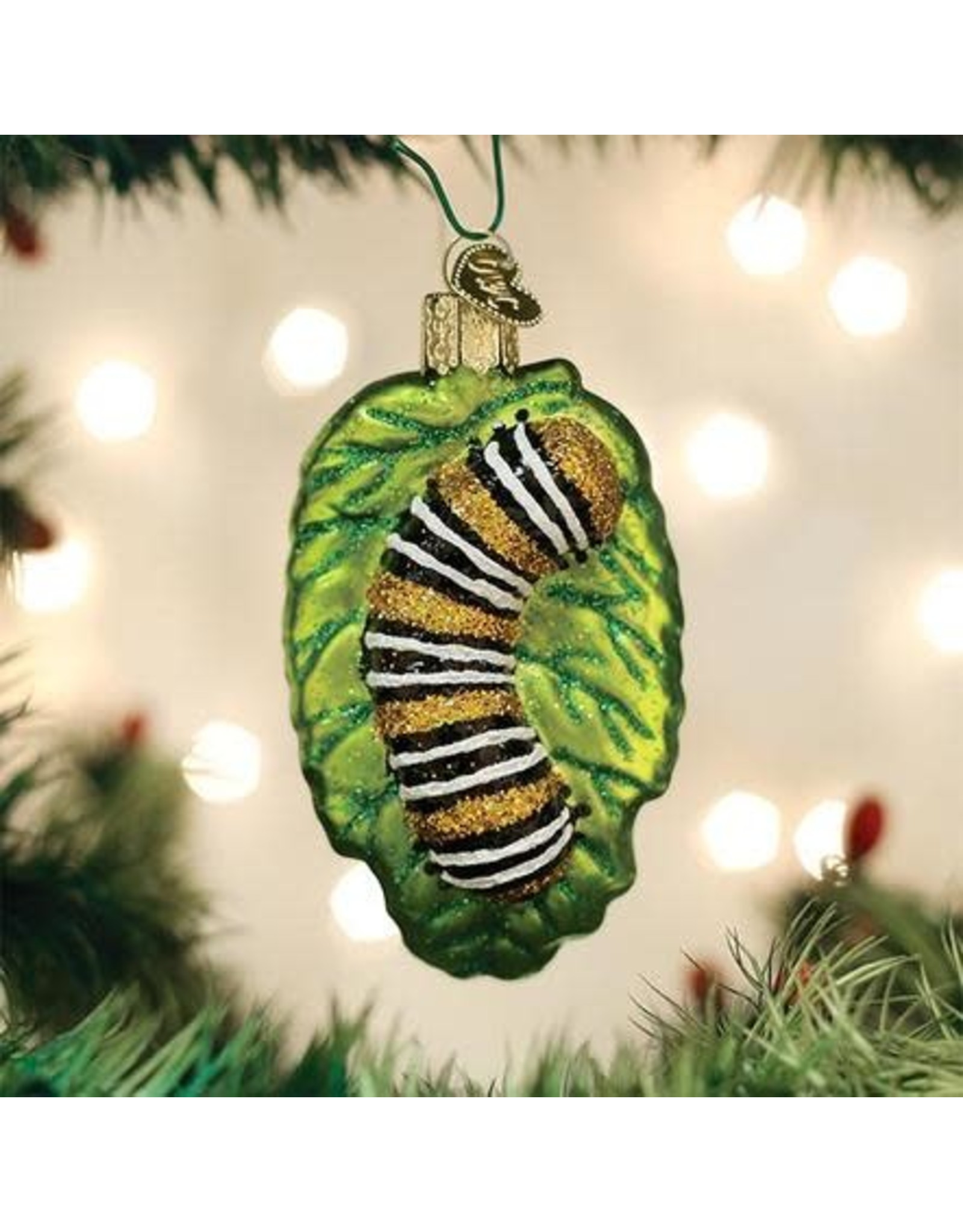 OLD WORLD CHRISTMAS FUZZY CATERPILLAR