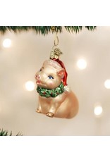 OLD WORLD CHRISTMAS HOLLY PIG