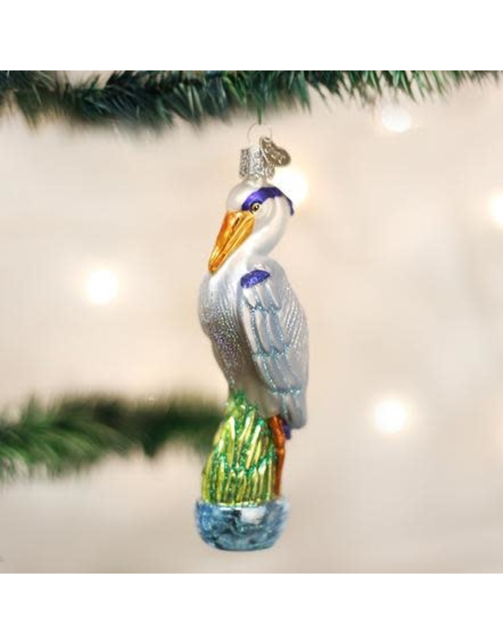 OLD WORLD CHRISTMAS GREAT BLUE HERON