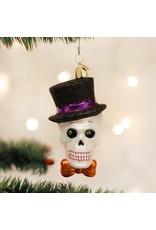 OLD WORLD CHRISTMAS TOP HAT SKELETON
